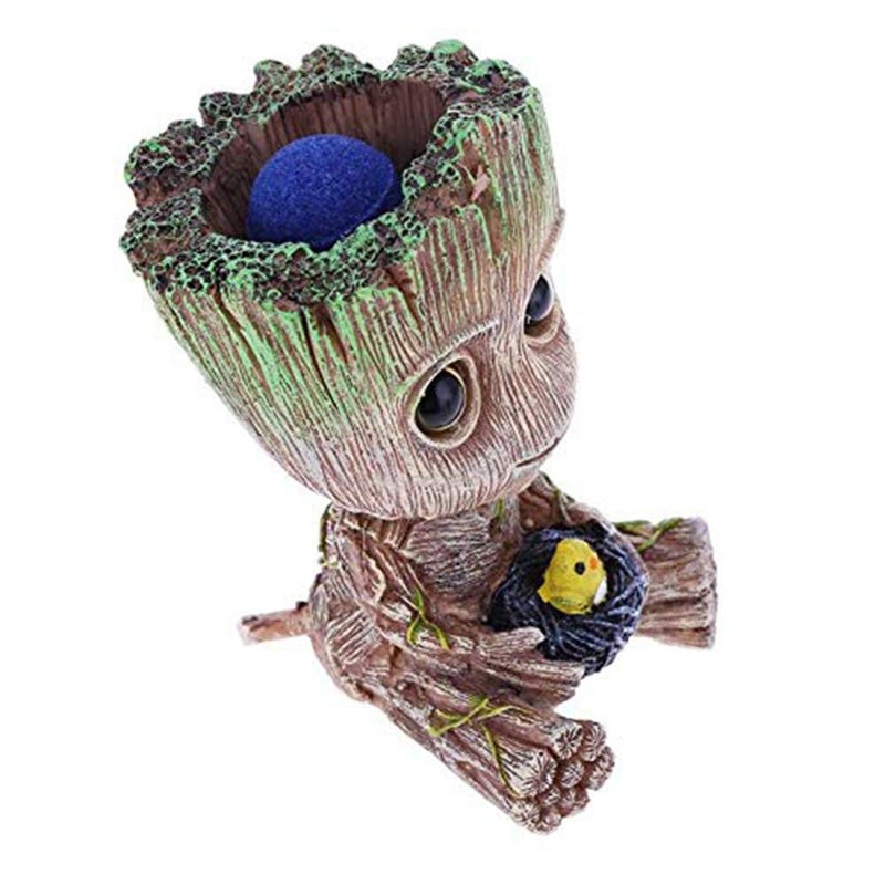 SLOCME Aquarium Groot Air Bubbler Decorations - Oxygen Pump Resin Crafts for Aquarium Fish Tank Decor,with Air Bubbler Stone for Aquarium - Image 3